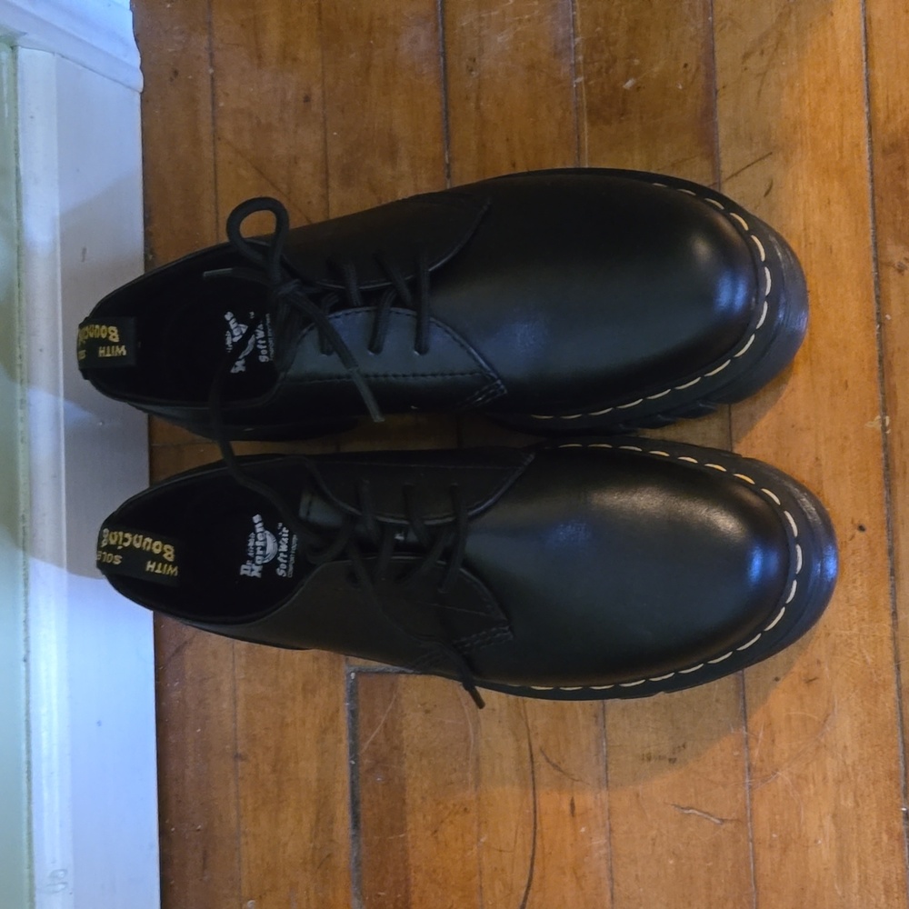 Dr. Martens Adrian platform oxfords, black, sz 10